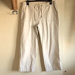 Eddie Bauer Women's Cream Wide Leg Pants